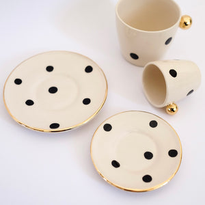 LILA CAPPUCCINO PLATE
