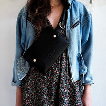 Load image into Gallery viewer, HANDMADE BELT PURSE BLACK