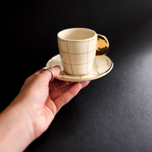 GRAPHITE  ESPRESSO PLATE