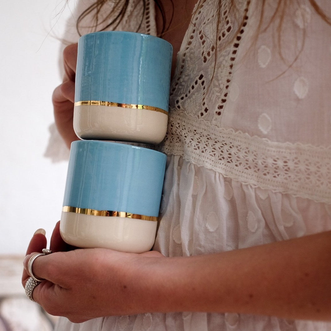 ORION MUGS - CAPPUCCINO BLUE