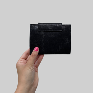 MEDIUM WOMAN'S WALLET- BLACK/SILVER