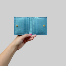 Load image into Gallery viewer, MINI WALLET- LIGHT METALLIC BLUE