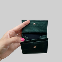 Load image into Gallery viewer, MINI WALLET-  DARK METALLIC GREEN