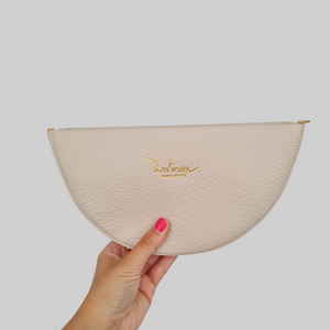 MOON CLUTCH BAG - BEIGE