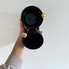 Load image into Gallery viewer, GLAMOUR BLACK CAPPUCCINO MUG