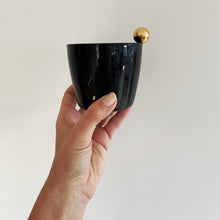Load image into Gallery viewer, GLAMOUR BLACK CAPPUCCINO MUG