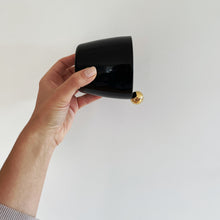 Load image into Gallery viewer, GLAMOUR BLACK CAPPUCCINO MUG