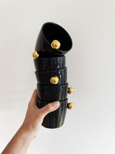 Load image into Gallery viewer, GLAMOUR BLACK CAPPUCCINO MUG