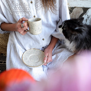 TERRAZZO CAPPUCCINO PLATE